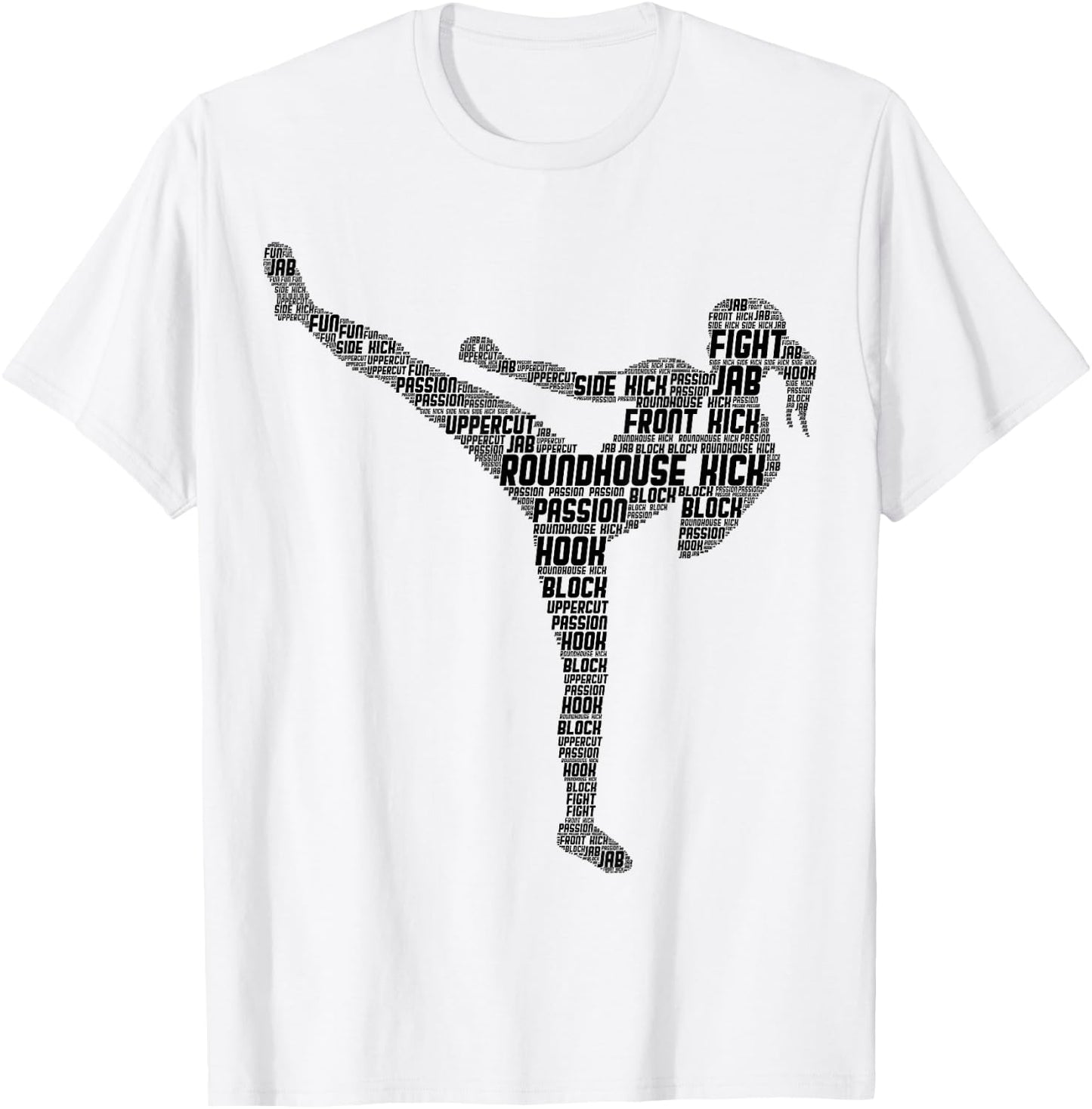 Kickboxing Kickboxer Karate Girls Women Kids T-Shirt - T-Shirt | White