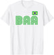 Brazil Flag Retro International Country Brasil Pride T-Shirt - T-Shirt | White