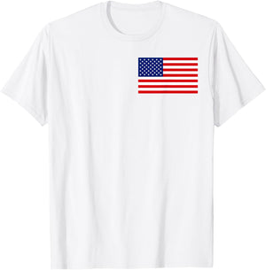 (2 Sides) 1776 2026 Patriotic USA Flag Eagle Freedom 250 T-Shirt - T-Shirt | White