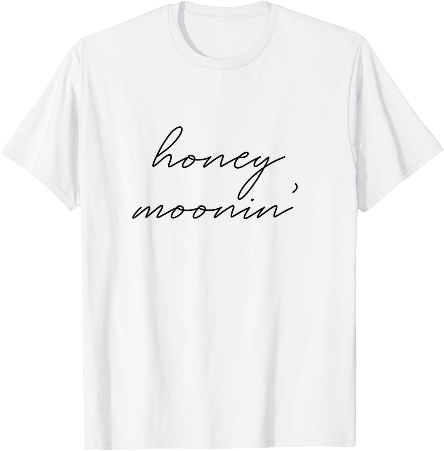 Honeymoonin' Bride Bridal Groom Bachelorette Party Vacation T-Shirt - T-Shirt | White