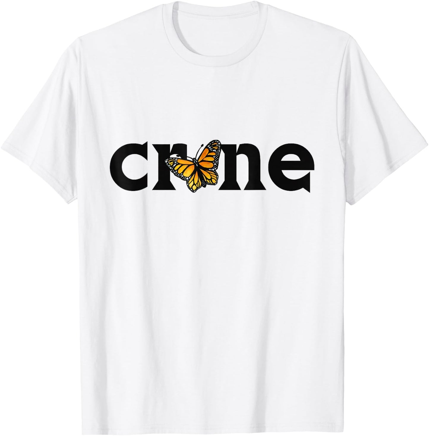 Crone Monarch Butterfly Elder Witch Woman T-Shirt - T-Shirt | White
