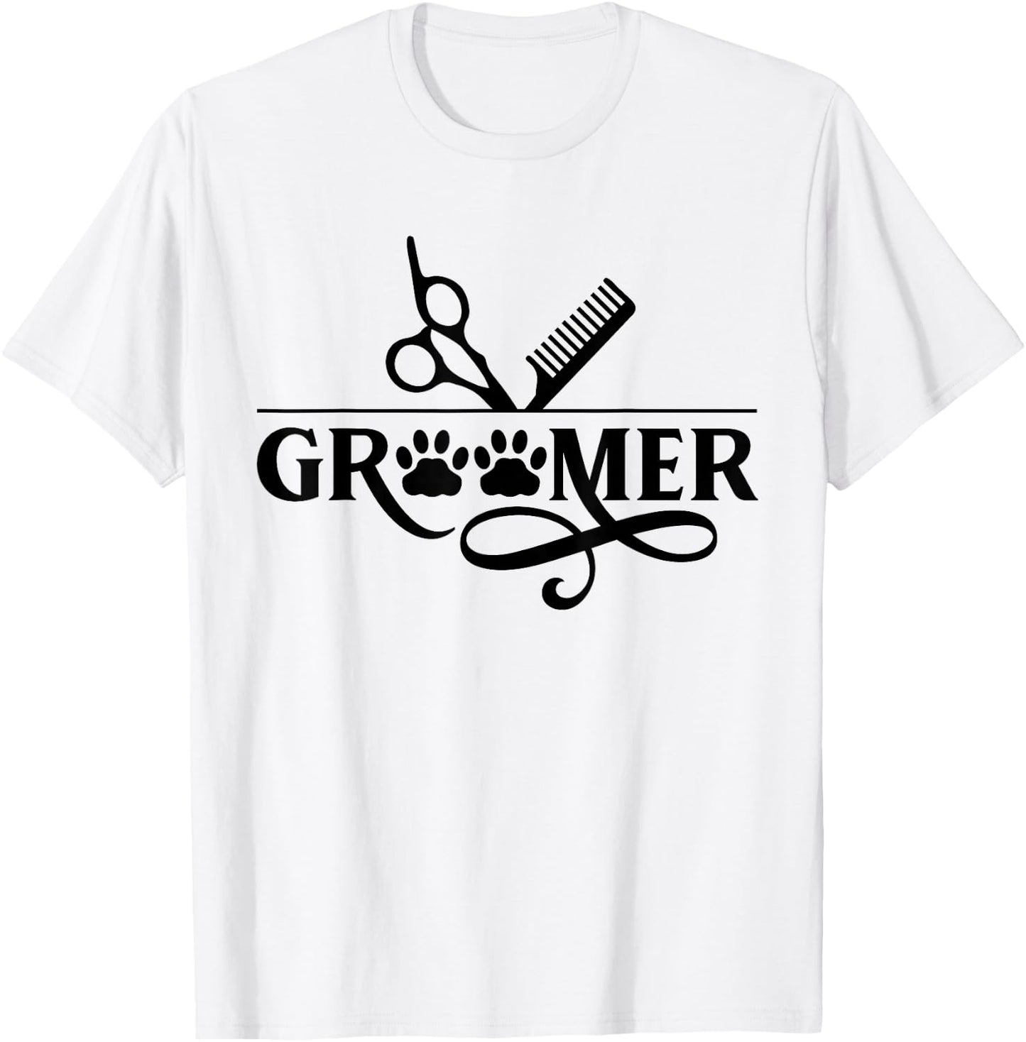 Groomer Salon Grooming Dog Animal T-Shirt - T-Shirt | White