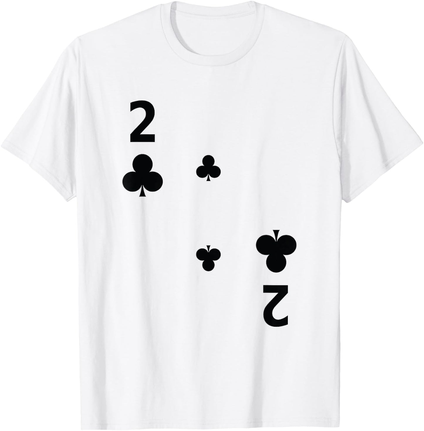 Two of Clubs Poker Playing Card Costume Group Shirt T-Shirt - T-Shirt | White