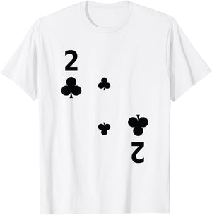 Two of Clubs Poker Playing Card Costume Group Shirt T-Shirt - T-Shirt | White