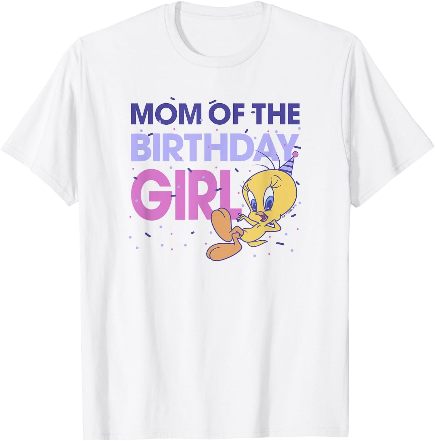 Looney Tunes Tweety Mom Of The Birthday Girl T-Shirt - T-Shirt | White