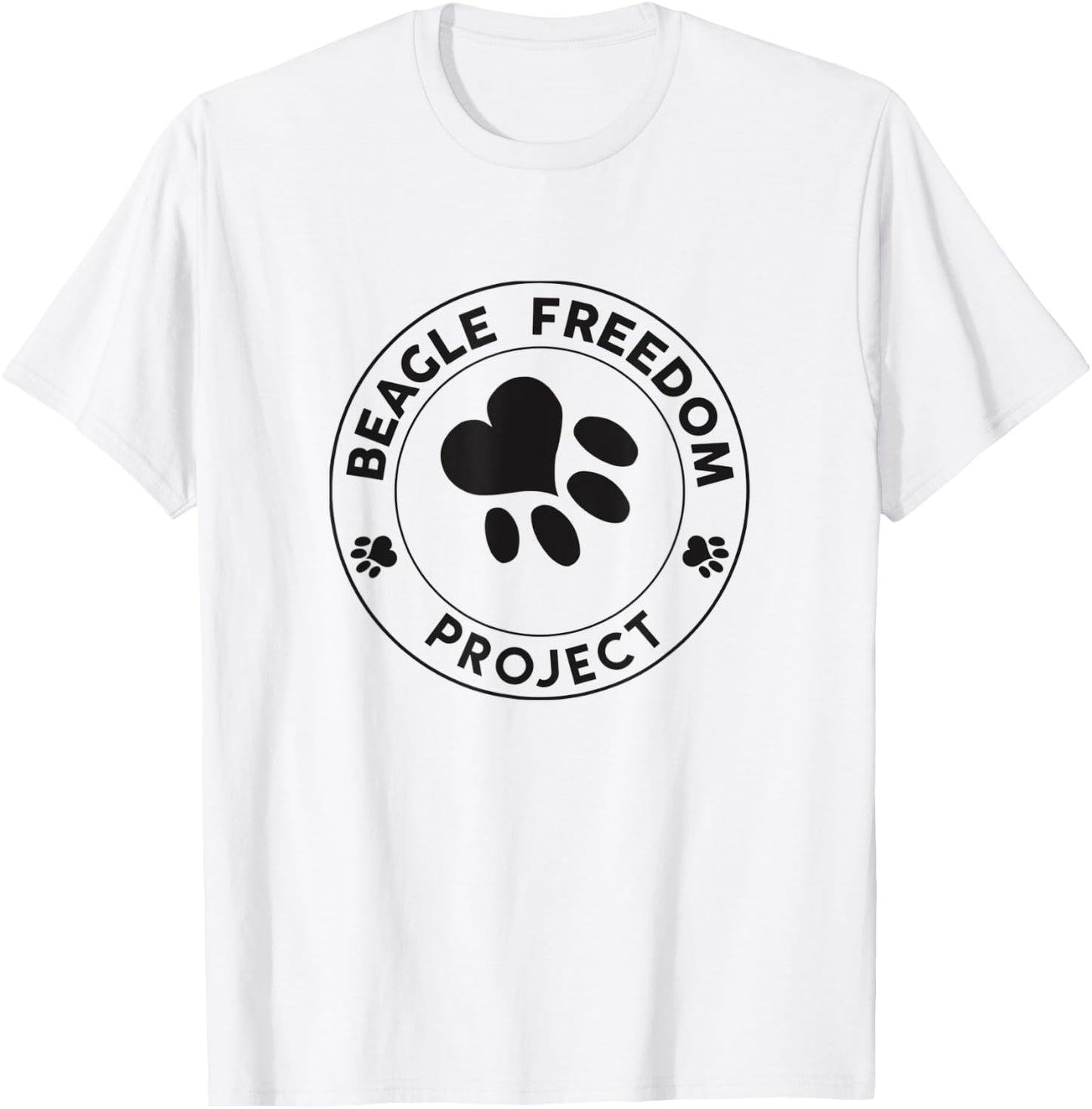Beagle Freedom Project- Rescue Dogs- Free the beagles T-Shirt - T-Shirt | White