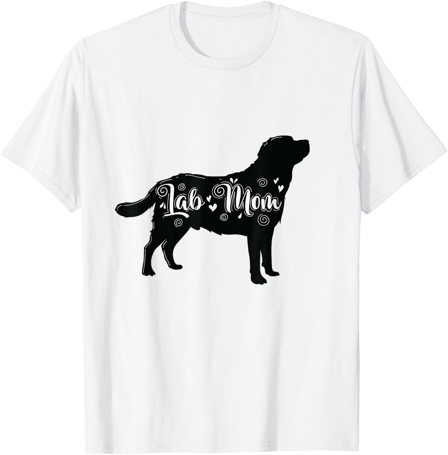 Lab Mom Labrador Dog Men Women T-Shirt - T-Shirt | White