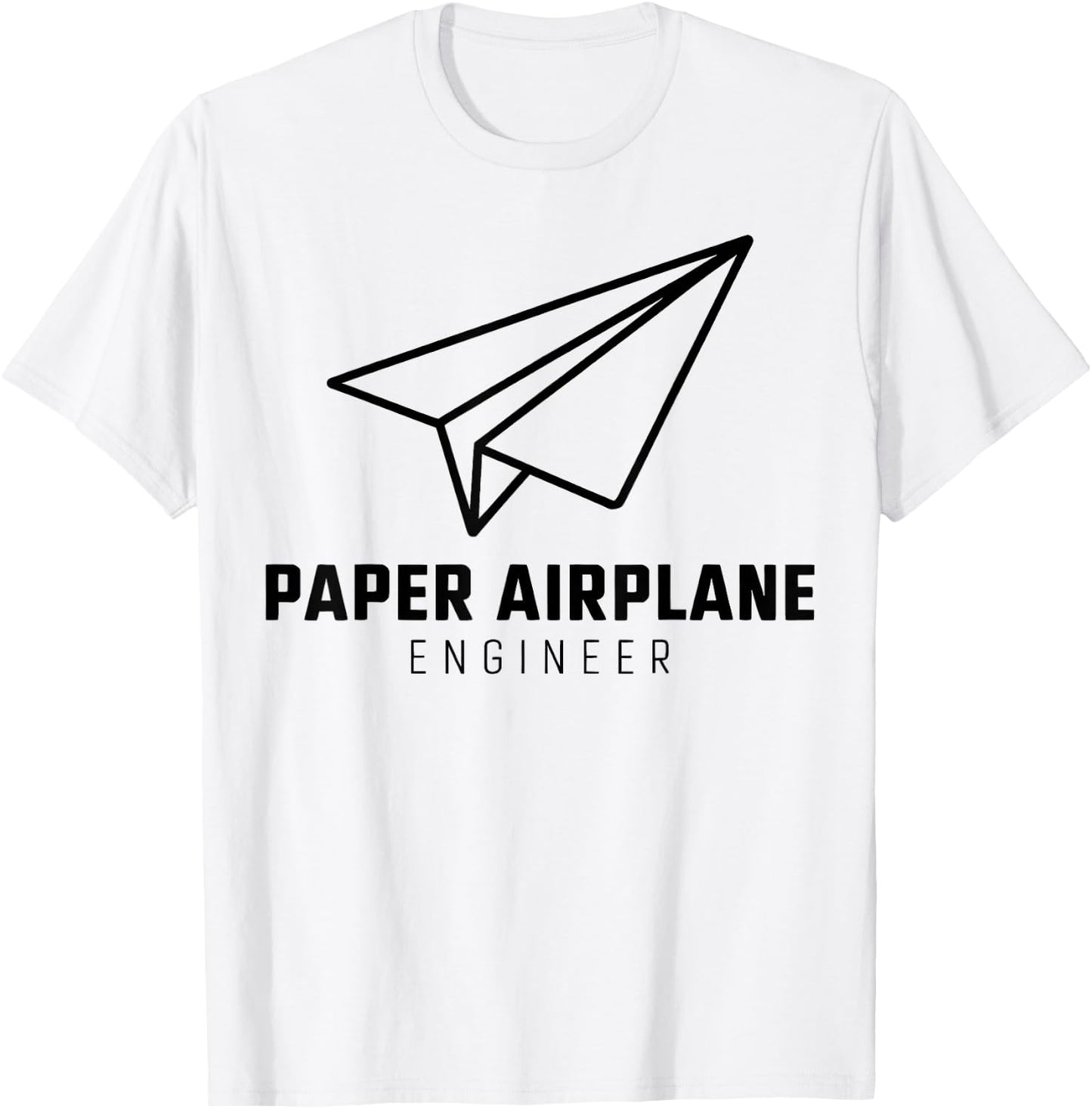Funny Paper Airplane T-Shirt - T-Shirt | White