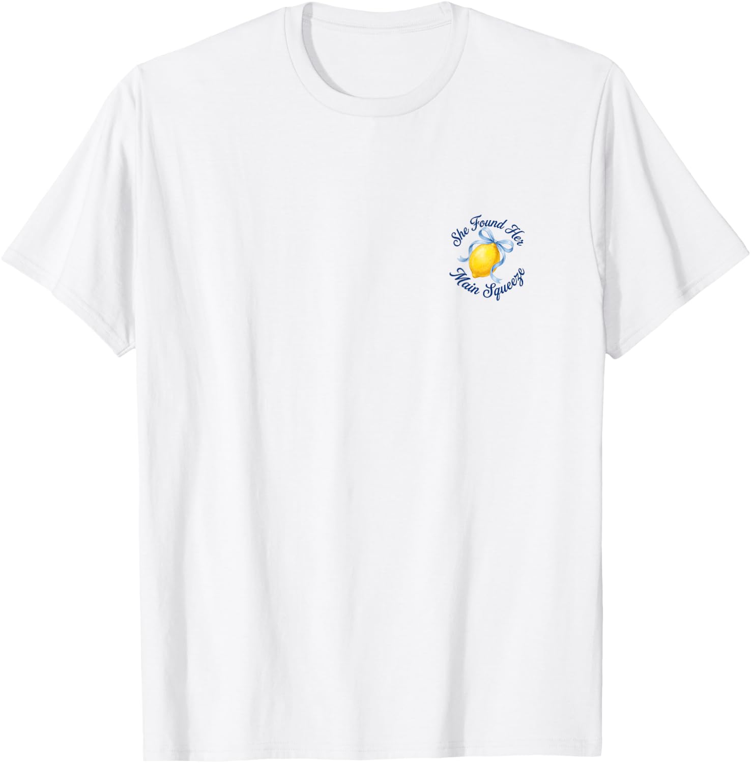 She Found Her Main Squeeze Lemon Bridal Shower Bride T-Shirt - T-Shirt | White