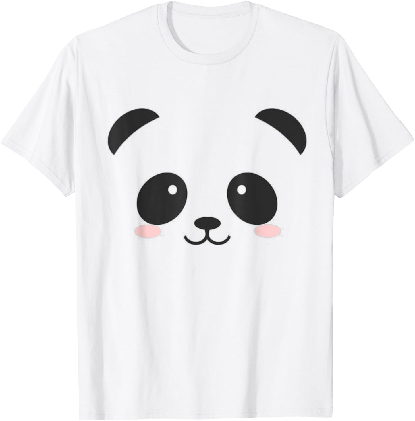 Cute Halloween Panda Bear Face Costume Kids Gift T-Shirt - T-Shirt | White