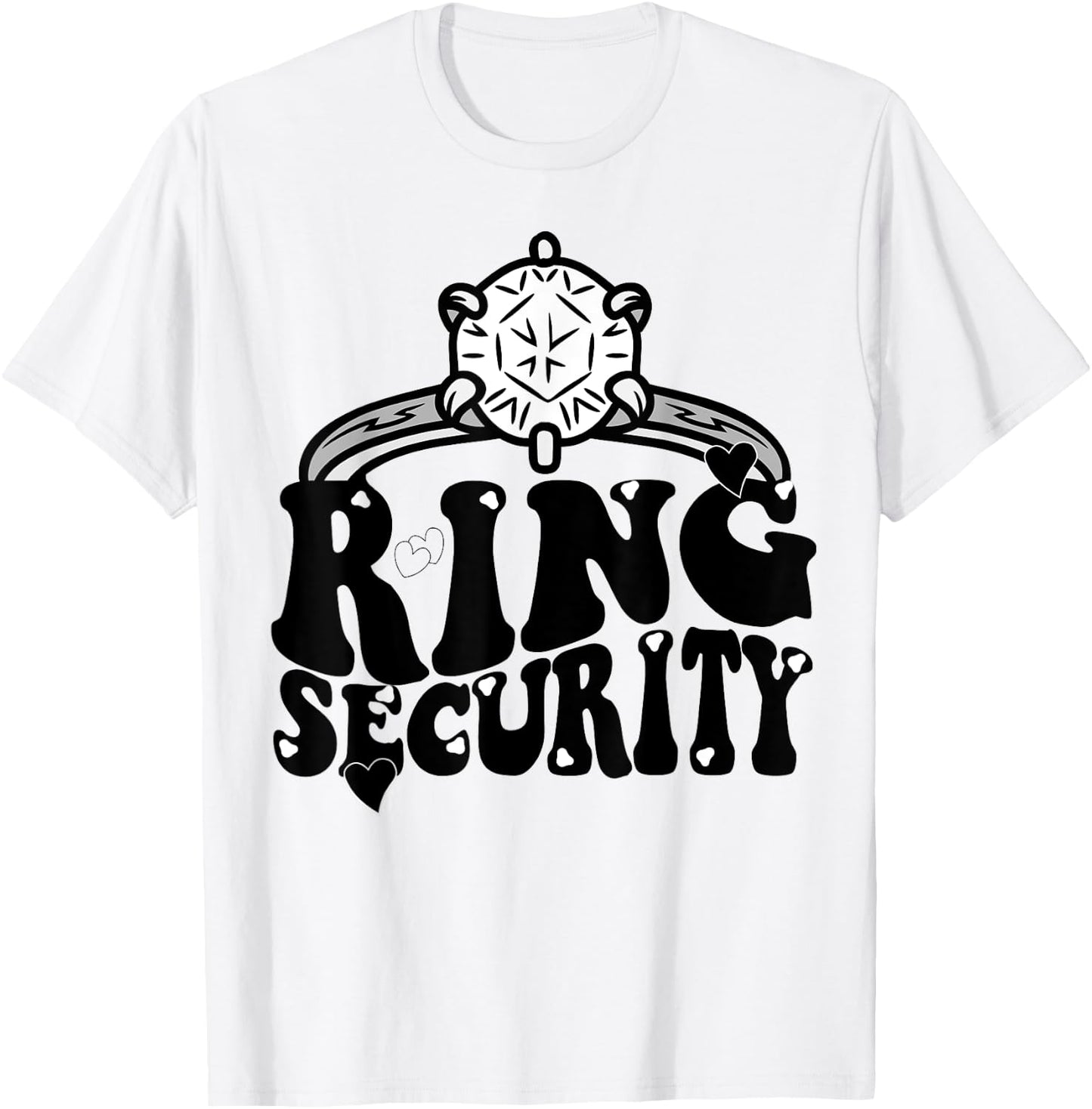 Ring Security Kids Ring Bearer Boys Wedding Tuxedo Party T-Shirt - T-Shirt | White