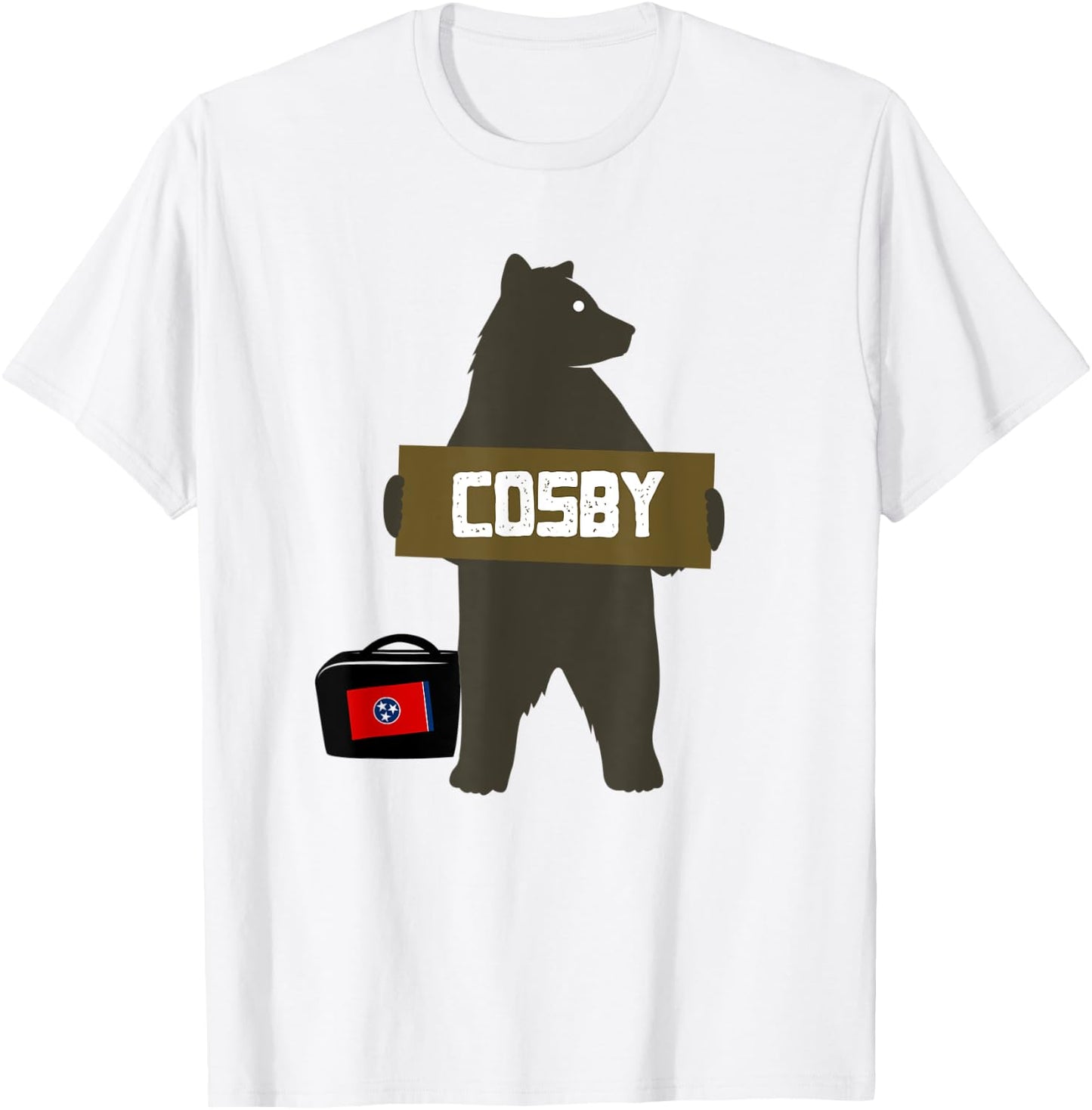 Cosby, Tennessee Smoky Mountains Hitchhiking Bear T-Shirt - T-Shirt | White