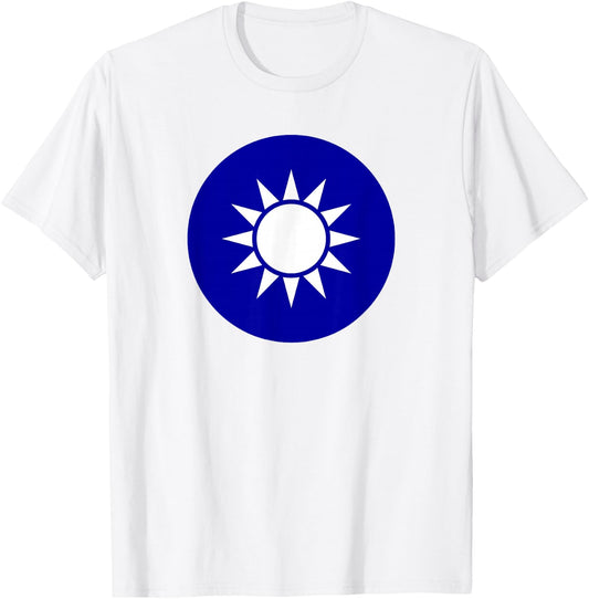 Taiwan Flag Taiwanese Emblem Roundel Taipei T-Shirt - T-Shirt | White