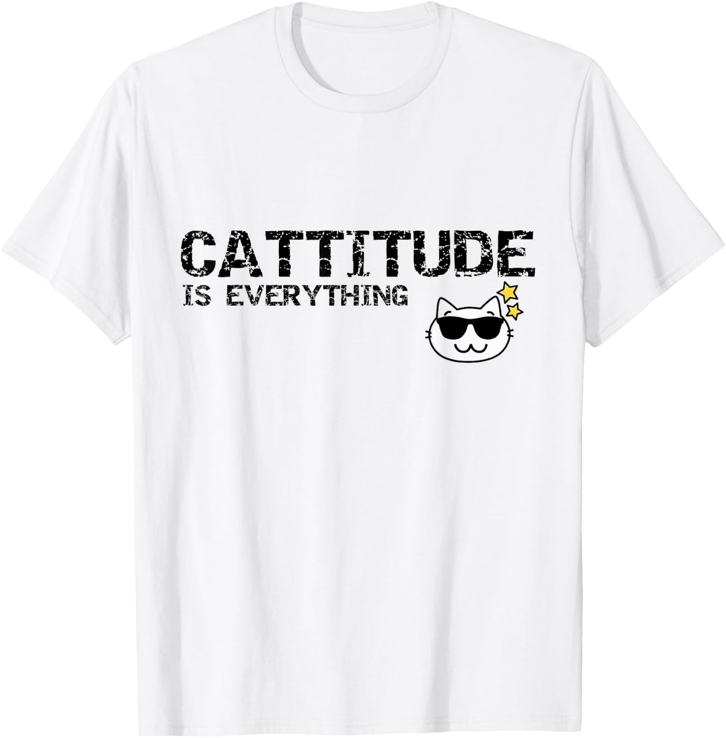 Cat Lover Attitude - Cattitude , Women, Kids T-Shirt - T-Shirt | White