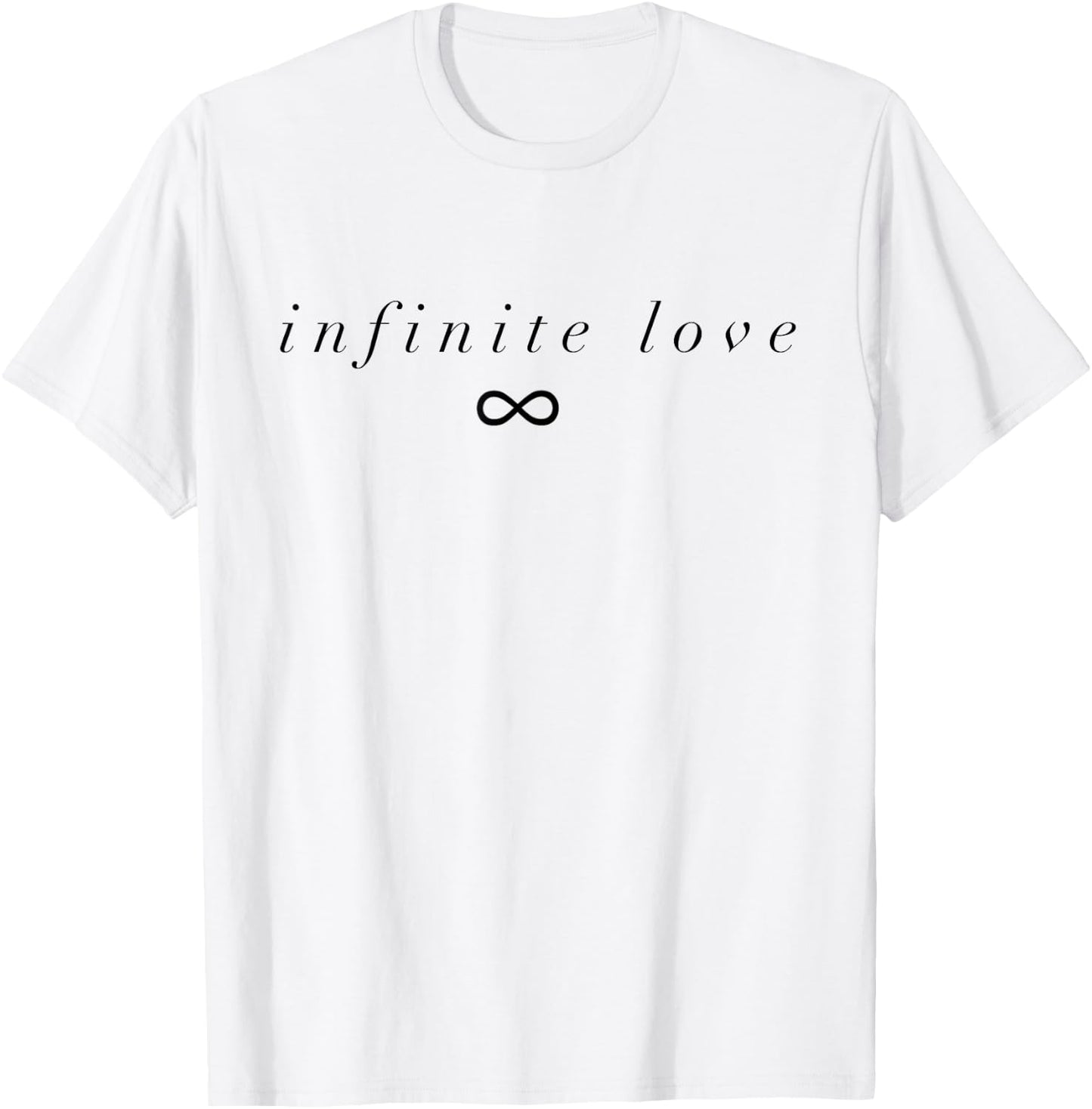 Infinite Love Infinity Symbol Short-Sleeved T-Shirt - T-Shirt | White