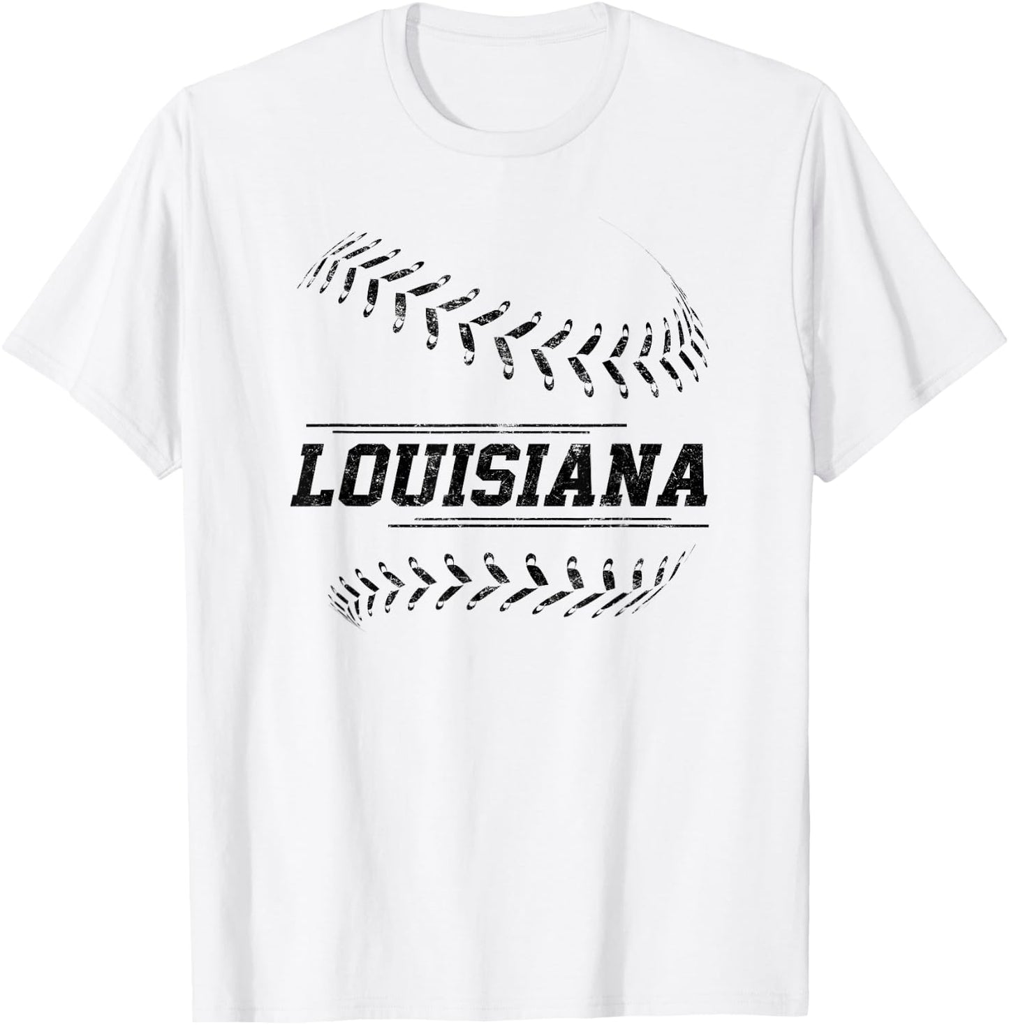 Louisiana Baseball State Pride Team Sport T-Shirt - T-Shirt | White