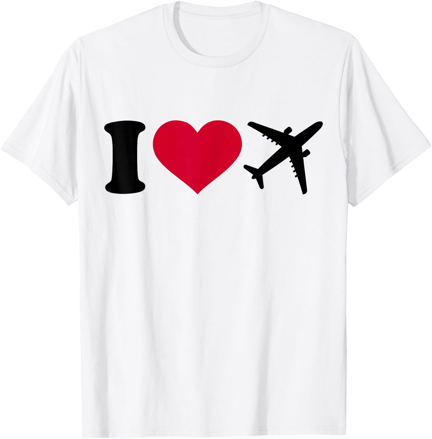I love airplanes T-Shirt - T-Shirt | White