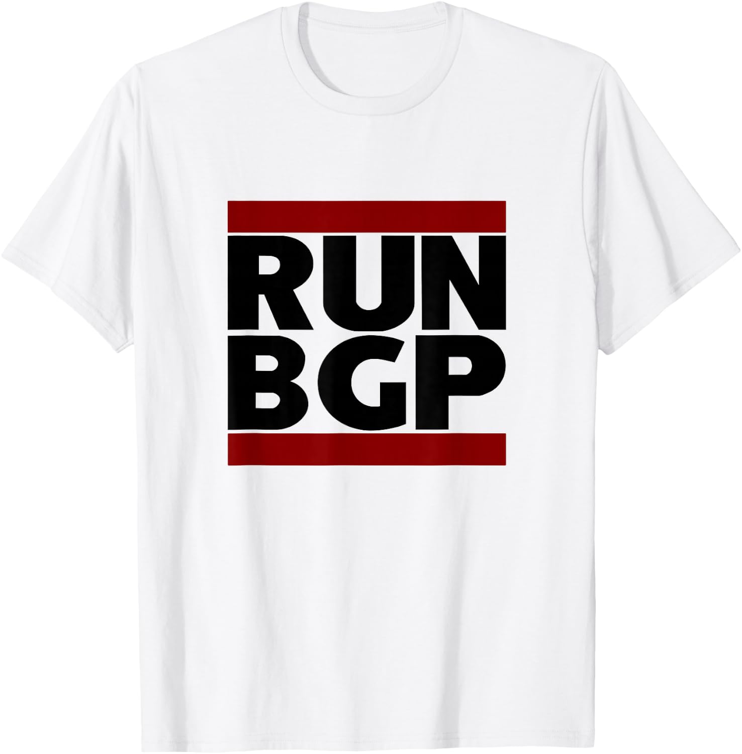Run BGP Funny Network Engineer Geeky Nerd T-Shirt - T-Shirt | White