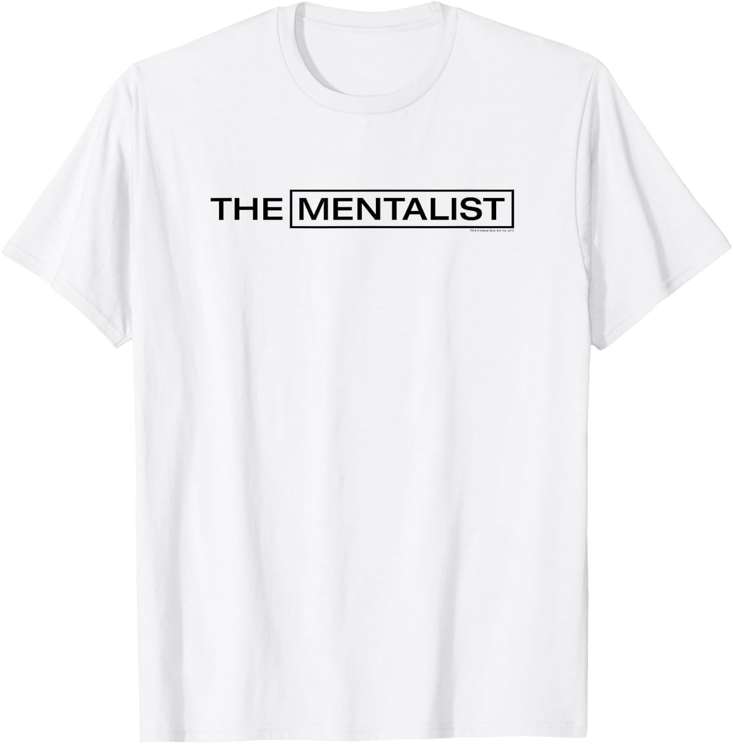 Warner Bros. The Mentalist Logo - Women's Adults & Kids - White - Short Sleeve - Classic Fit - Cotton Blend - TV Series Logo T-Shirt - T-Shirt | White