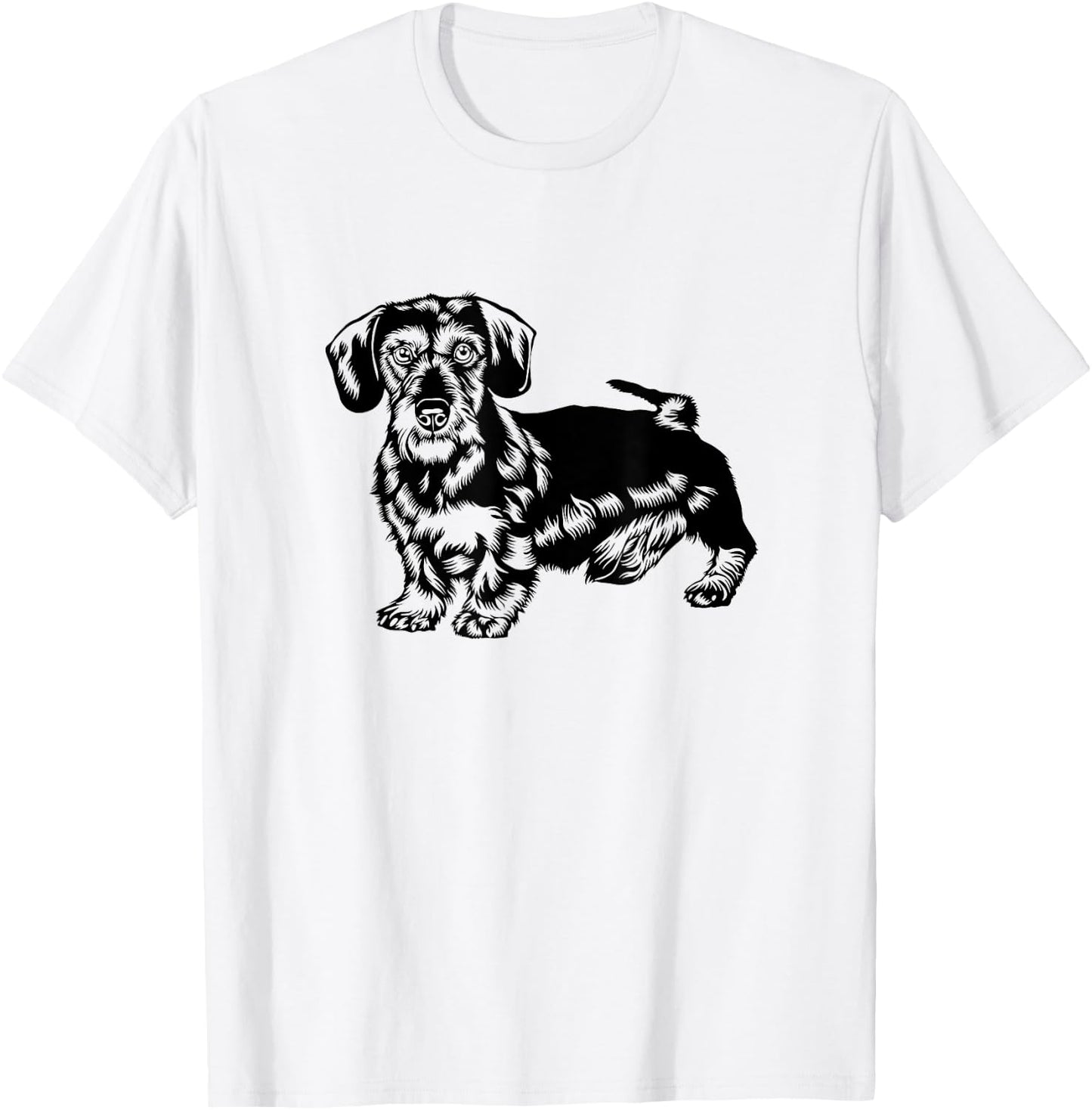Wire-haired dachshund dog dog owner men women children T-Shirt - T-Shirt | White