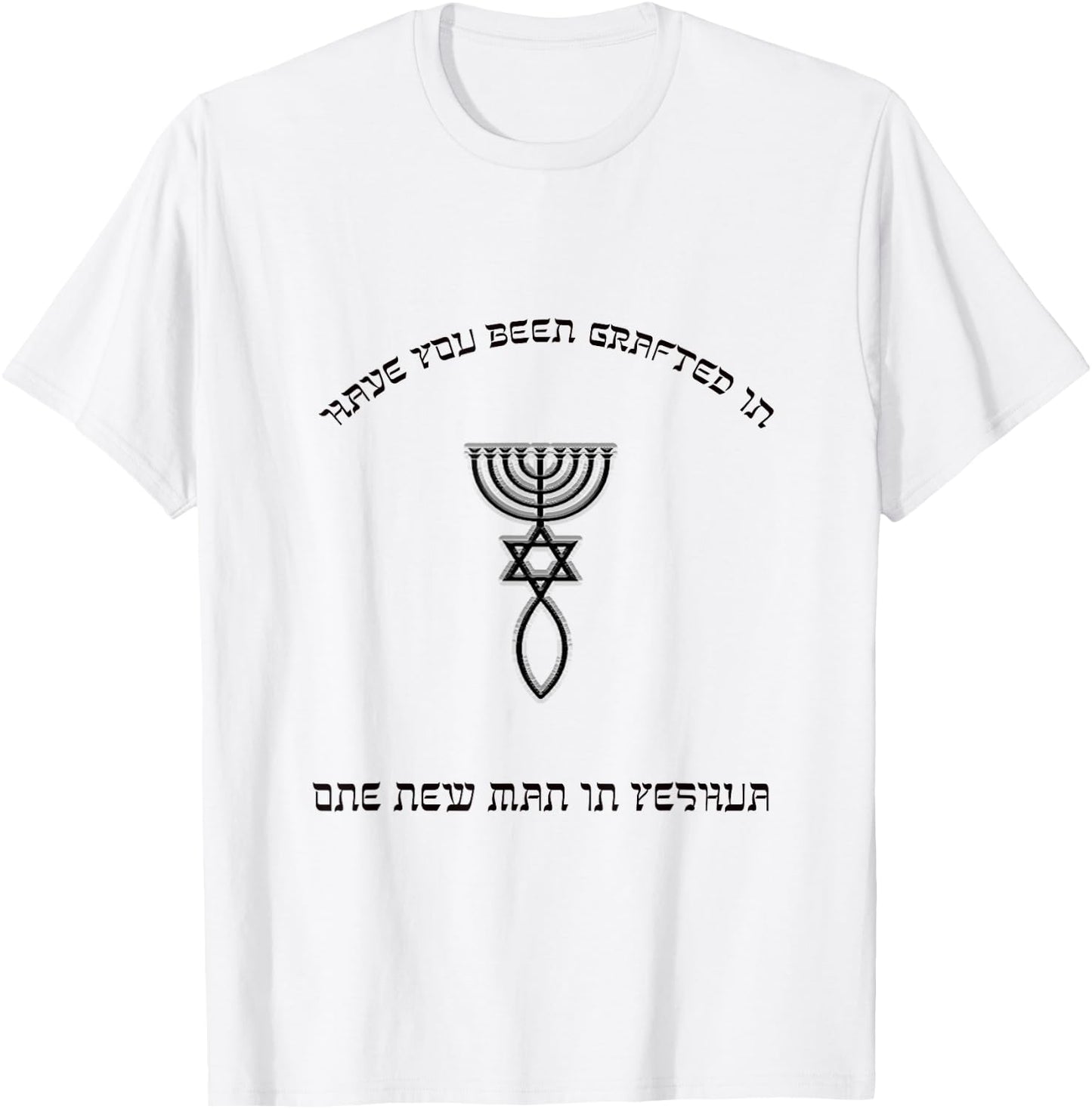 Grafted In Messianic Christians | Messianic Seal T-Shirt - T-Shirt | White