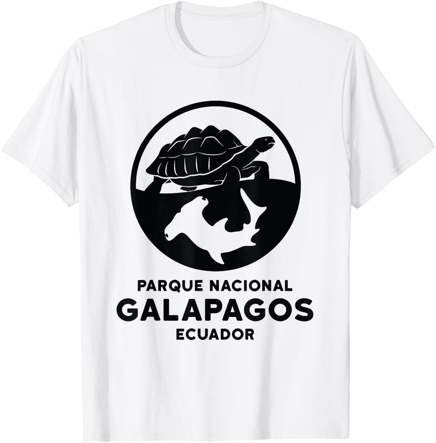 Turtle Hammerhead Shark Galapagos National Park T-Shirt - T-Shirt | White