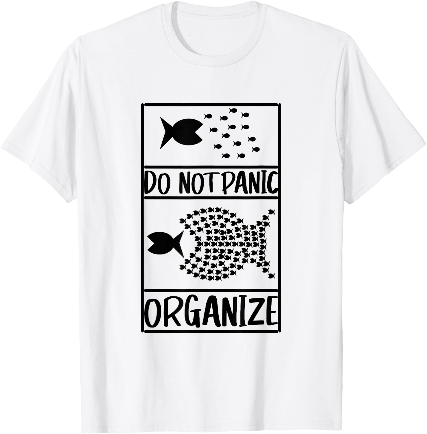 Do not panic organise, do not panic T-Shirt - T-Shirt | White