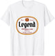 Beer League Legend Hockey Beer Label T-Shirt - T-Shirt | White
