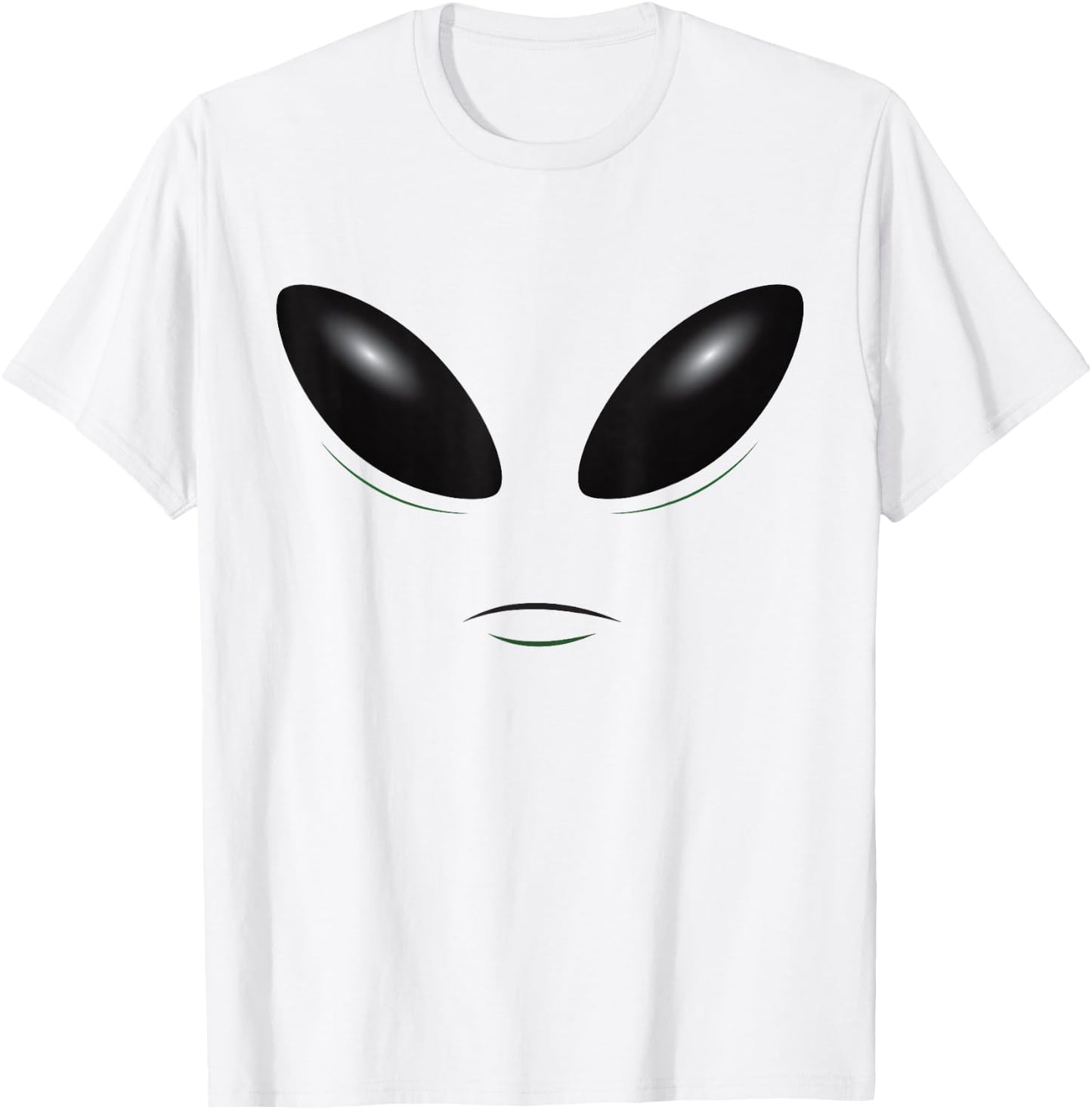 Alien Halloween Costume - Alien Face T-Shirt - T-Shirt | White