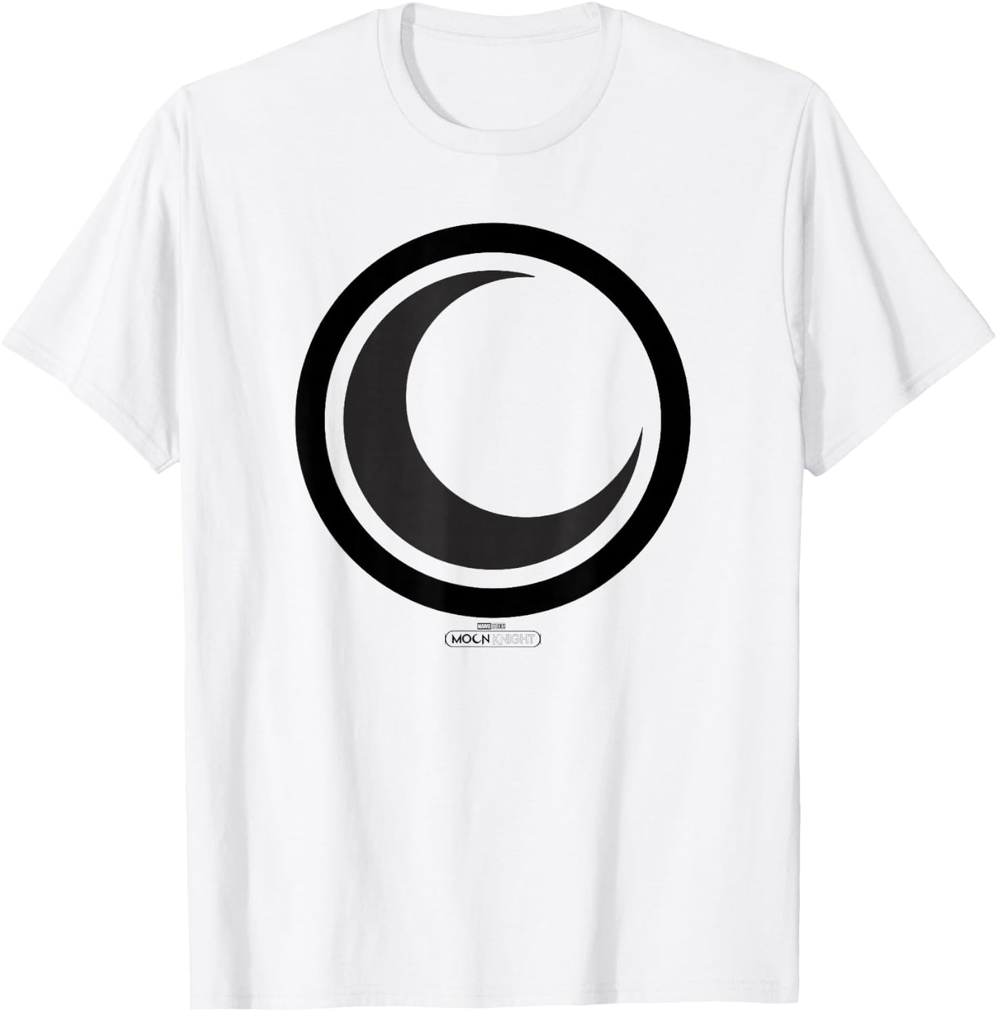 Marvel Moon Knight Crescent Moon Icon Dark T-Shirt - T-Shirt | White