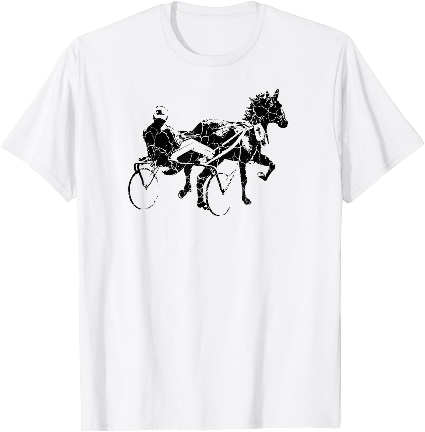 Sports Horse Race Harness Racing Gift T-Shirt - T-Shirt | White