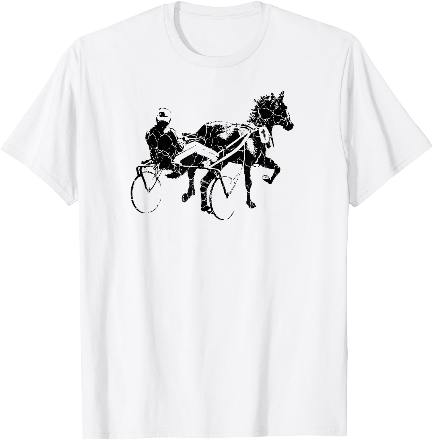 Sports Horse Race Harness Racing Gift T-Shirt - T-Shirt | White