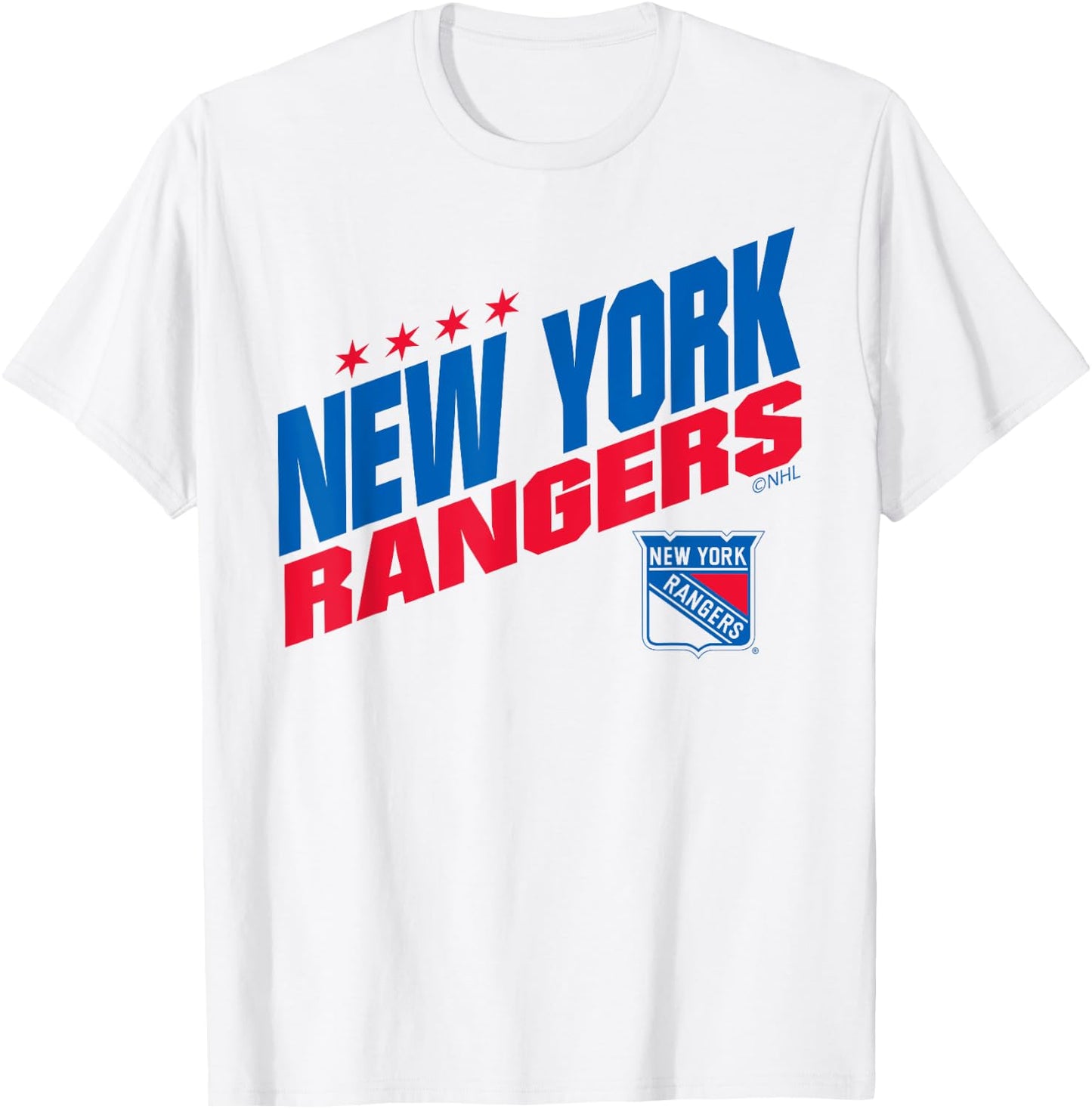 New York Rangers Fuel White Officially Licensed T-Shirt - T-Shirt | White
