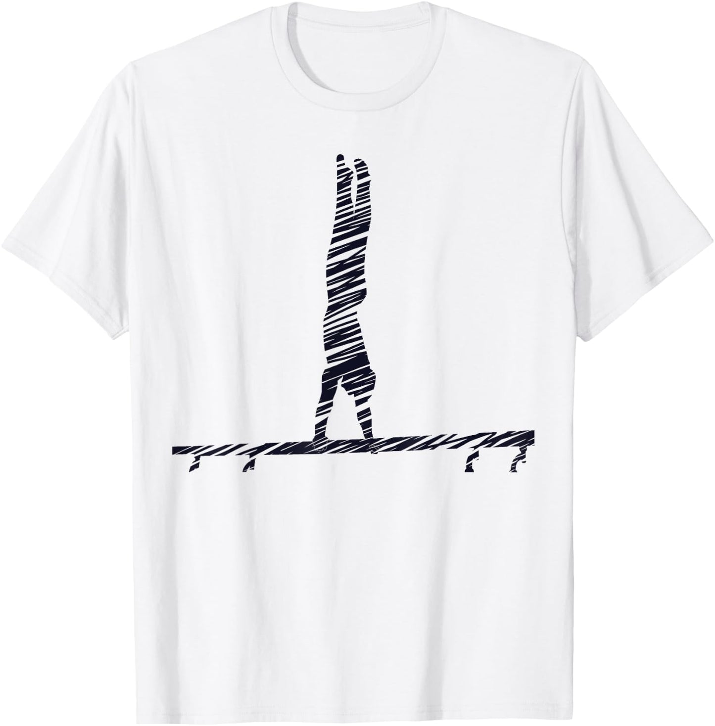 Gymnastics Fan Vintage Design T-Shirt - T-Shirt | White