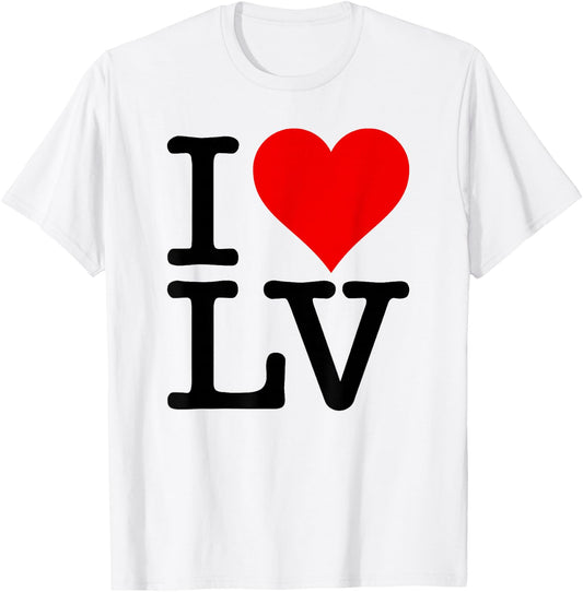 I Love Heart Las Vegas Nevada Lv T-Shirt - T-Shirt | White