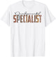 Leopard Developmental Specialist Job Title School Worker T-Shirt - T-Shirt | White