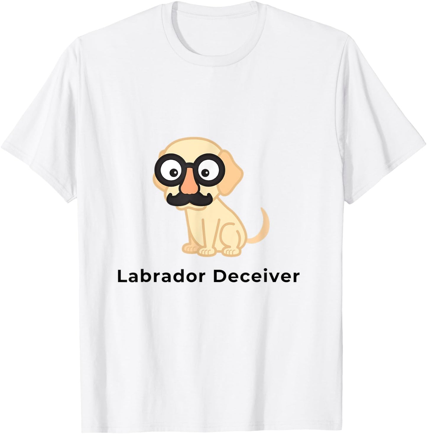 Labrador Deceiver Funny Dog Men Women Kids T-Shirt - T-Shirt | White