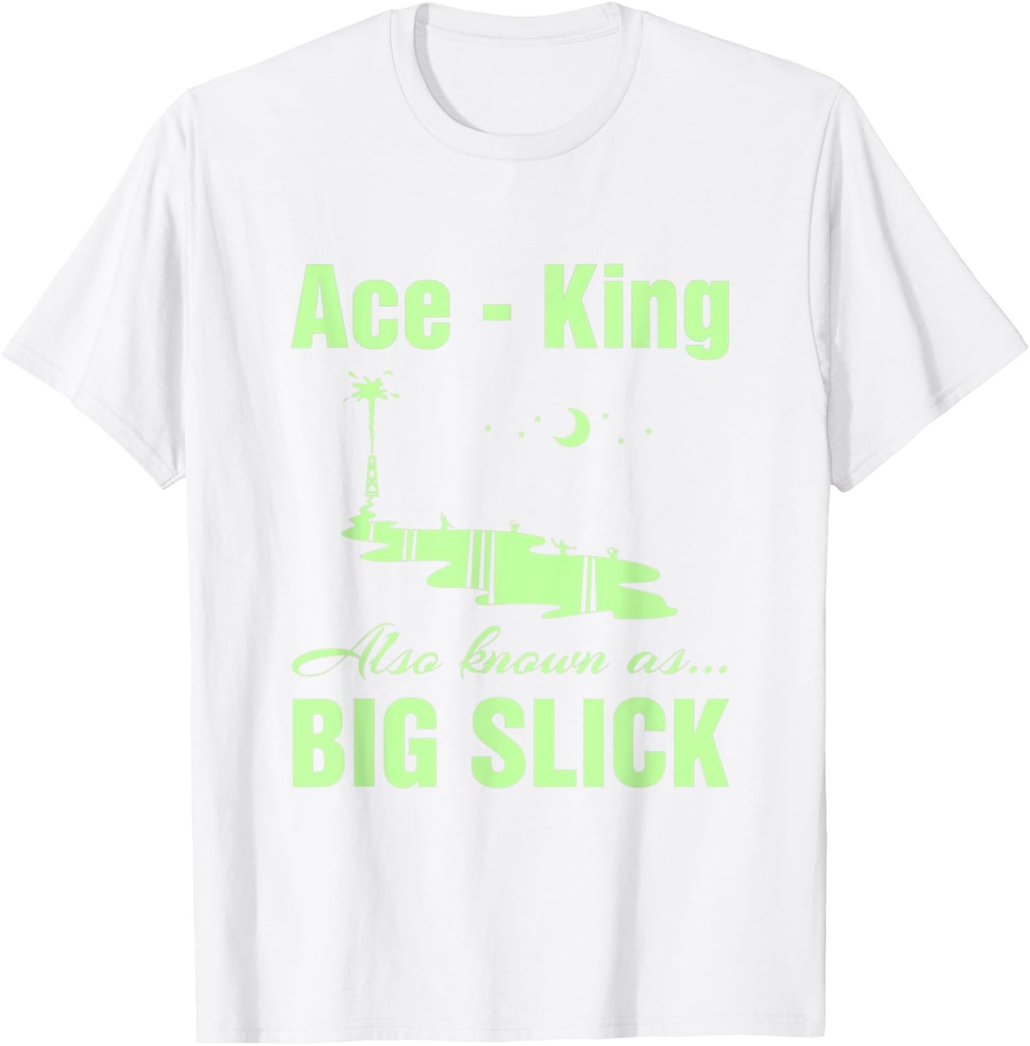 Big Slick. Ace King. Hand Nicknames. Poker Player Gifts. T-Shirt - T-Shirt | White