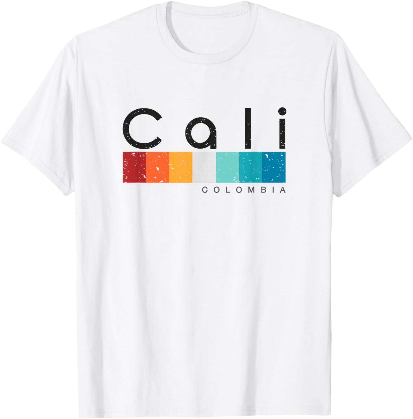 Cali Colombia Retro style Vintage Design T-Shirt - T-Shirt | White