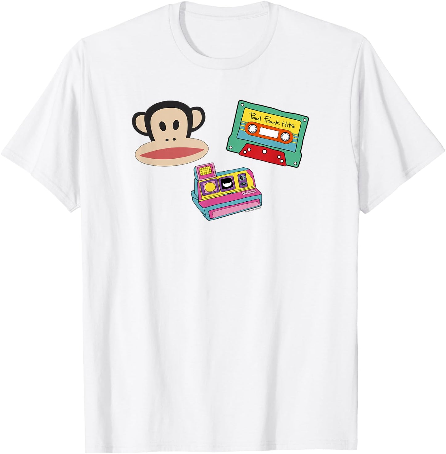 Paul Frank Julius Polaroid And Tape Poster T-Shirt - T-Shirt | White