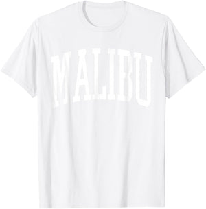 Preppy Trendy Malibu California T-Shirt - T-Shirt | White