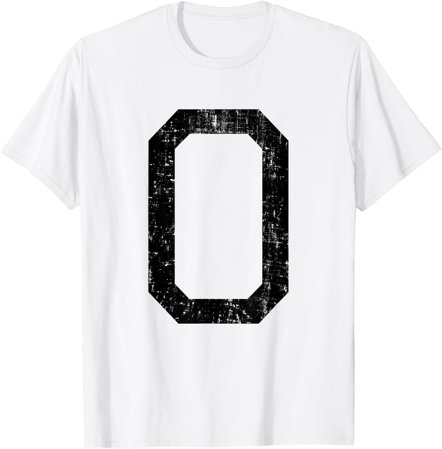 Letter O Capital Alphabet Initial School College Varsity T-Shirt - T-Shirt | White