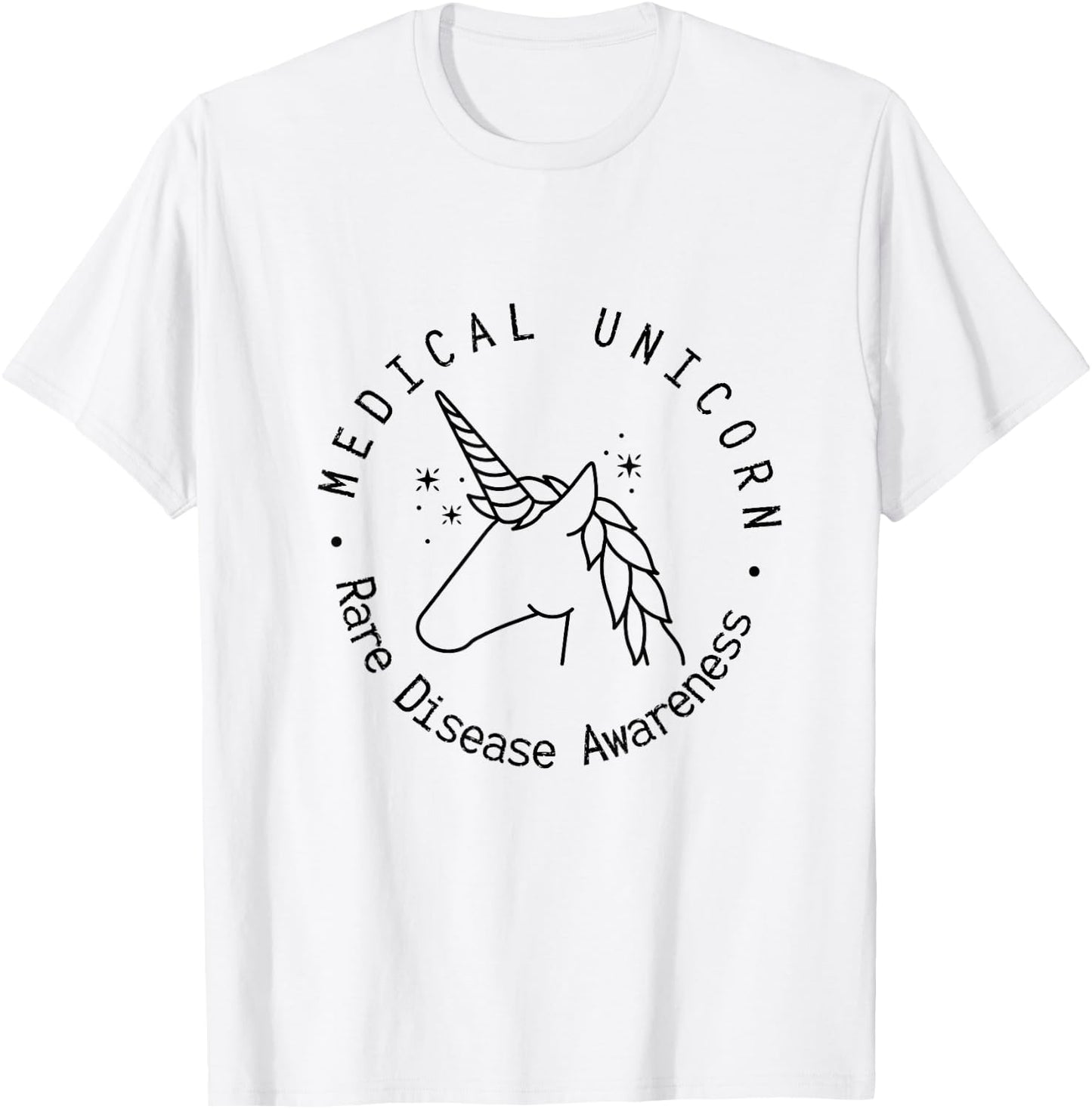 Medical Unicorn Rare Disease Awareness EDS Chronic Illness T-Shirt - T-Shirt | White