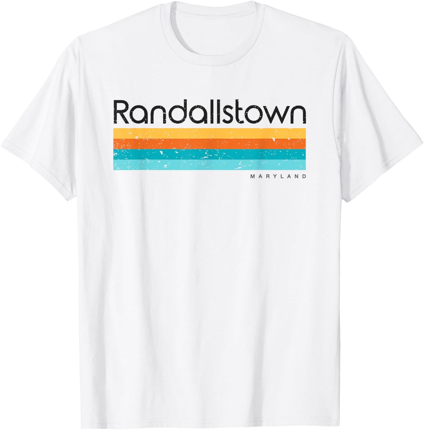 Vintage Randallstown Maryland MD Retro Design T-Shirt - T-Shirt | White