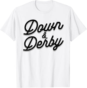 Funny Horse Racing Vintage Down And Derby KY Derby Horse T-Shirt - T-Shirt | White