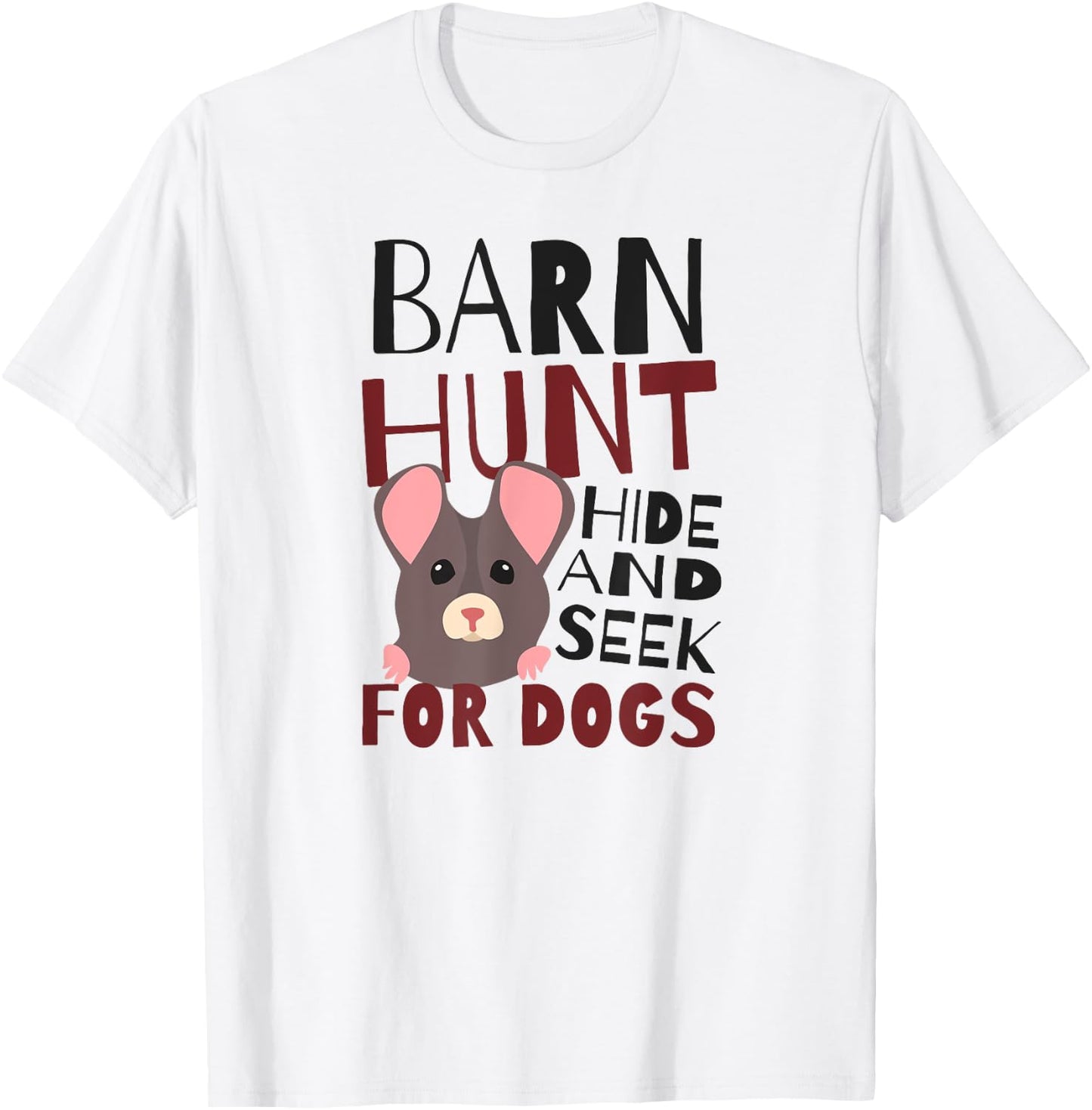 Barn Hunt Hide And Seek Design Barn Hunt T-Shirt - T-Shirt | White