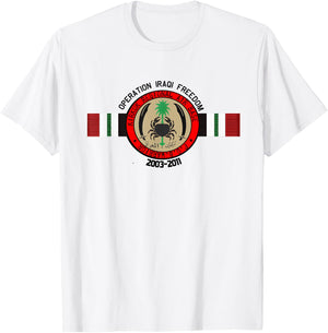 KRAB: Kirkuk Regional Airbase, Base Warrior Iraq T-Shirt - T-Shirt | White