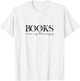 Books Are My Therapy Lover Bookish Librarian Boho Floral T-Shirt - T-Shirt | White