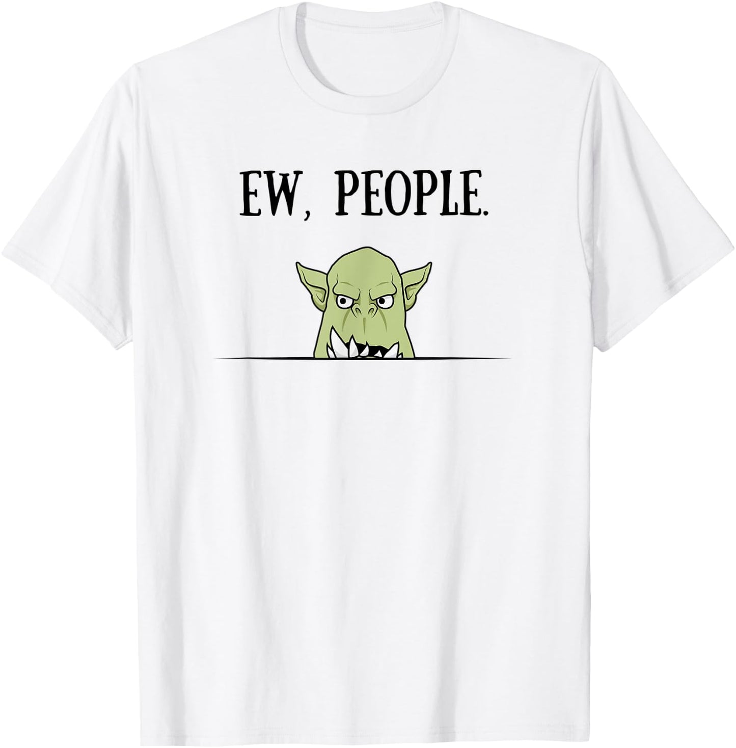 Introvert Gamer Shirt | Role Playing RPG Orc Gaming T-Shirt - T-Shirt | White