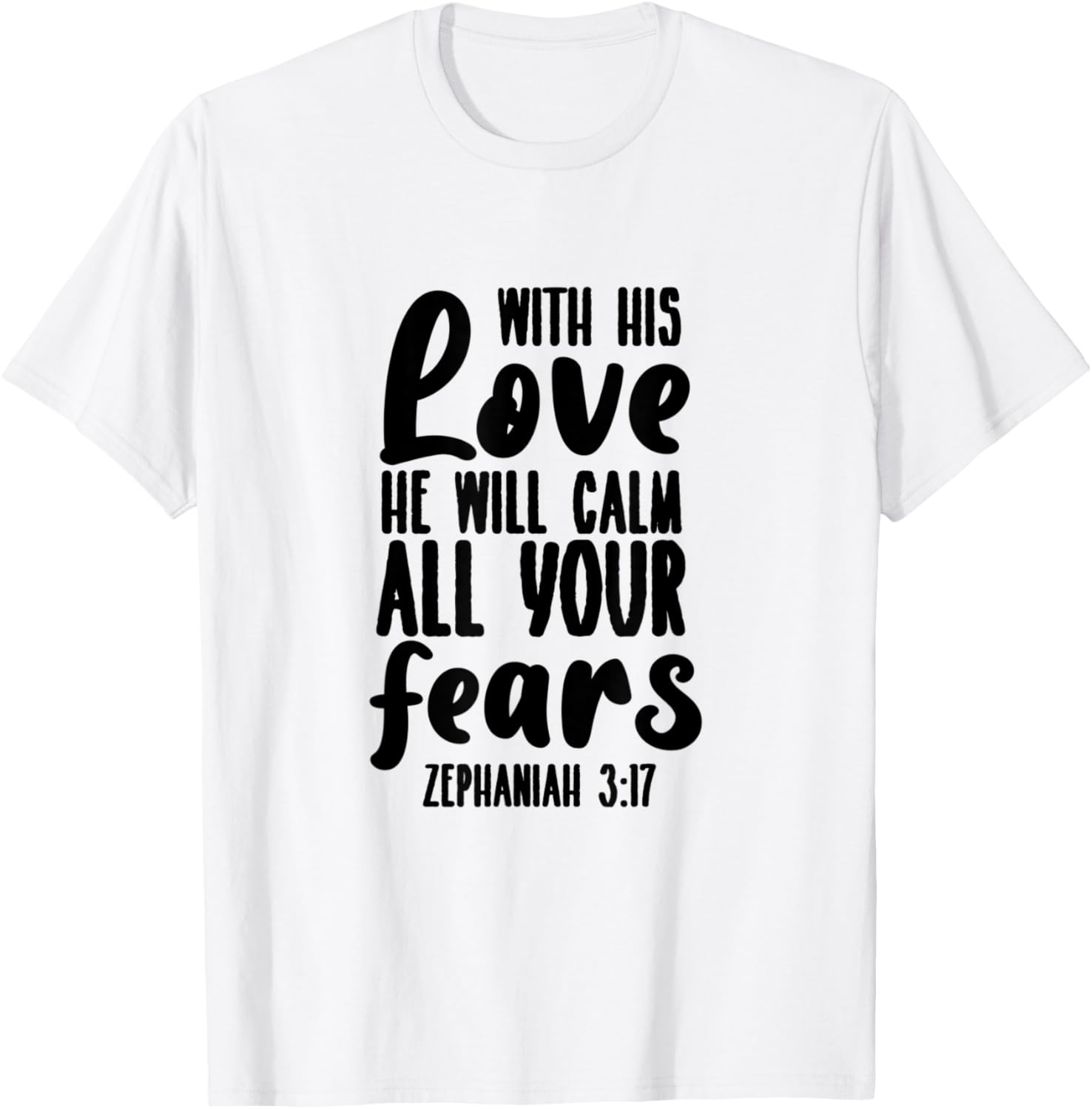 Zephaniah 3:17 - Gift & Men, Christian T-Shirt - T-Shirt | White